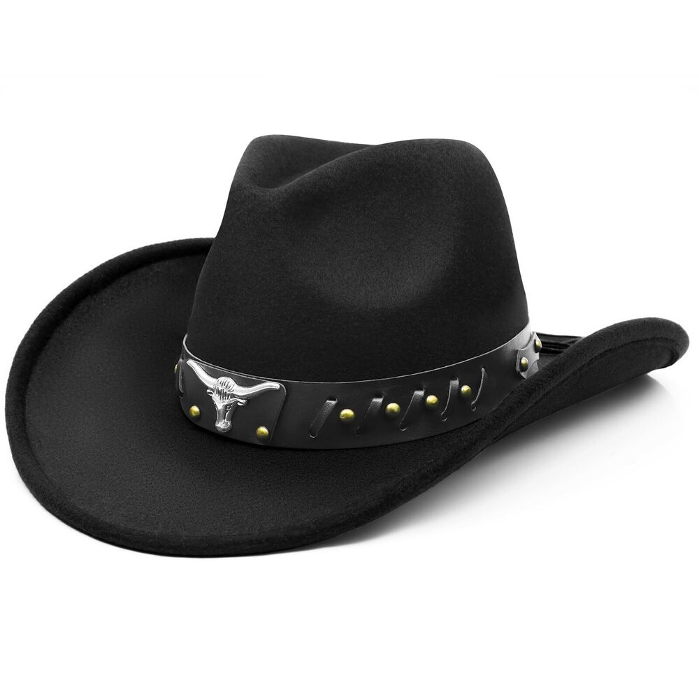7223 Cowboy Hats For Women/mens Straw Wide With Felt-fedora Brim Western
